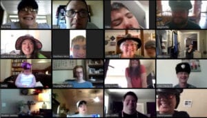 people in a zoom call